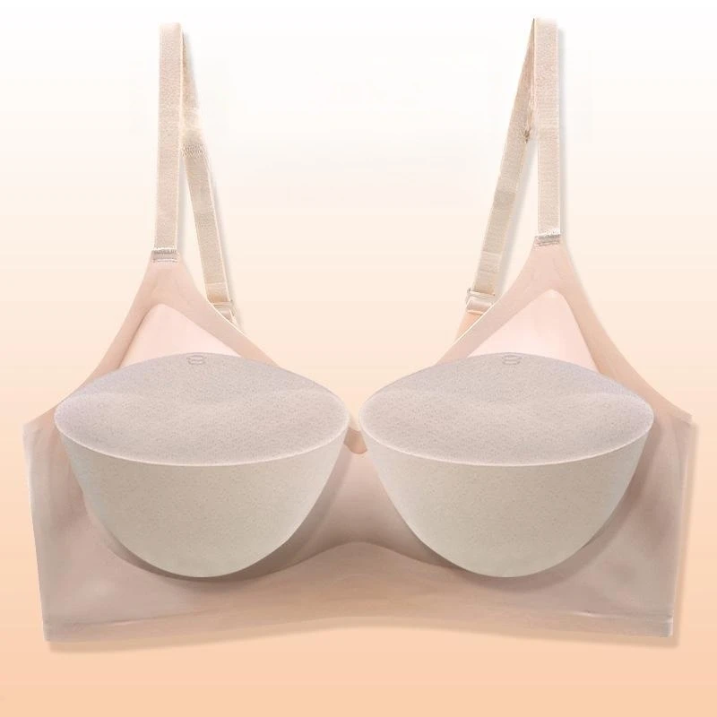 Externally Expanded Bra Girl\'s Thickened Steamed Bread Cup 8cm Adjustable Underwear Sexy Bras No Steel Ring Breast Bras Lingerie