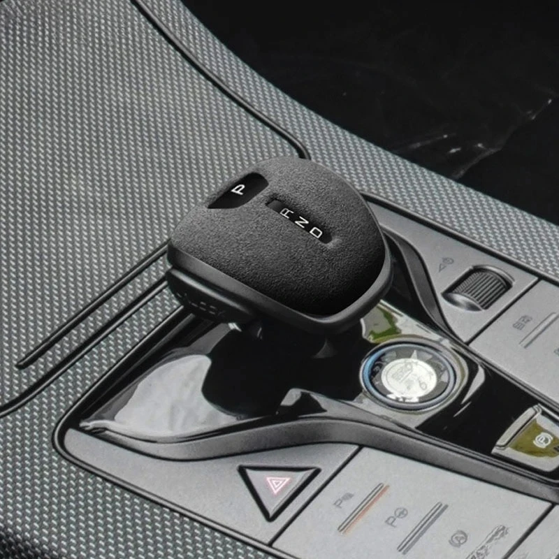 

Для BYD HAN TANG SONG PRO QING PLUS 2023 2022 2024 2021, кожаный автомобильный чехол для ручки переключения передач, итальянская алькантара, замшевая кепка