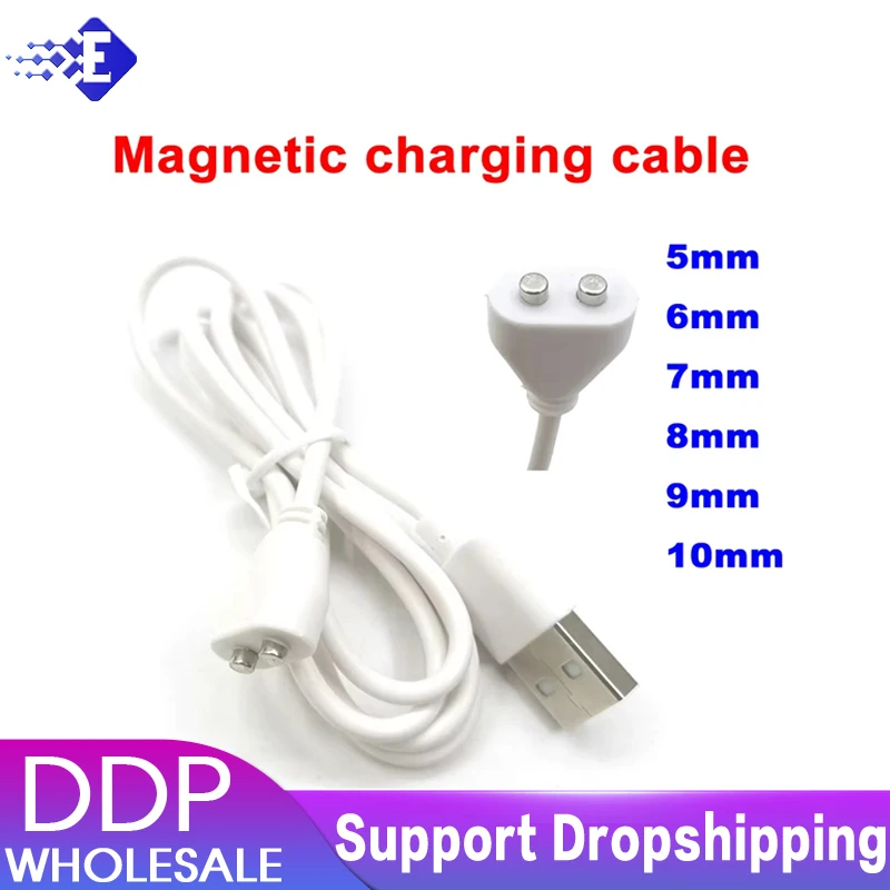 Magnetic Charging Cable Center Spacing 2p 5mm 6/7/8/9/10mm Magnet Suctio Usb Power Charger For Beauty Instrument Smart Device