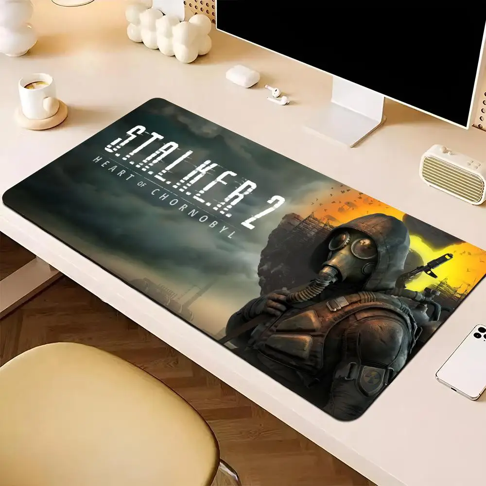 stalker 2     Mouse Pad Large Gamer XXL Keyboard Mat On Mat 900X400MM Carpet Rubber Desk Mat Gaming Mouse pad