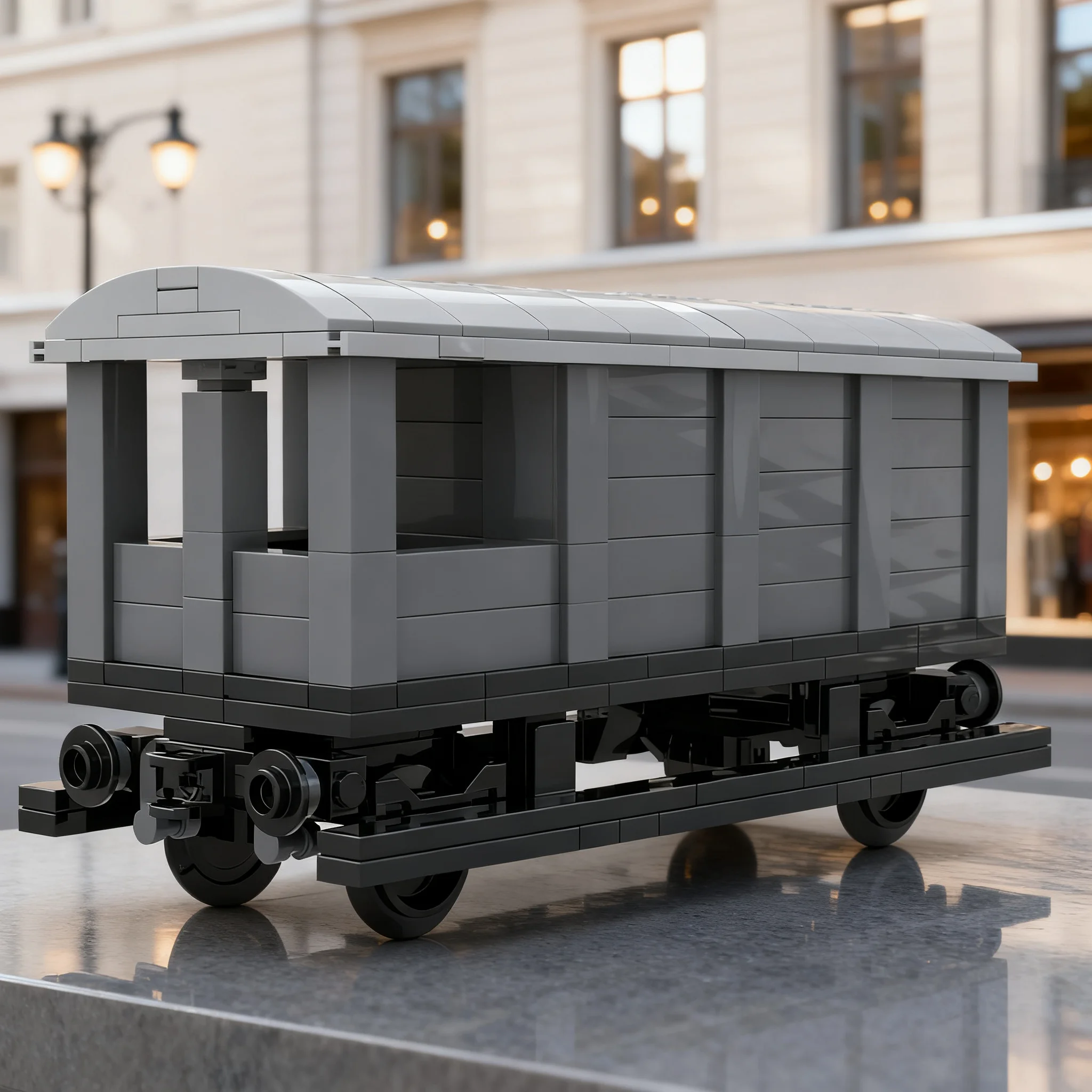 353pcs MOC Toad Brake Van Train Model Building Blocks Christmas Gift Display Collection Craft Assemble Creative Art 3D Birthday