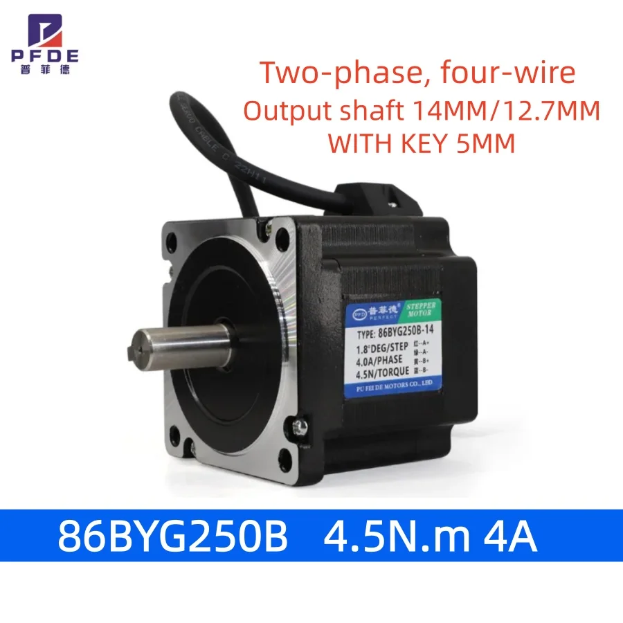 86BYG250B   High Torque 4.5N.m 4A 80MM  Nema34 Stepper Motor for CNC Engraving Machine  Electric Motors Electrical Equipment