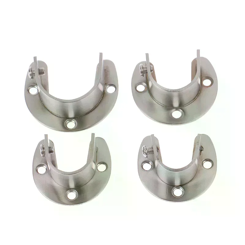 /TPz/Wardrobe Bracket Stainless Steel Rod Socket Flange Rod Holder 19/22/25/32mm