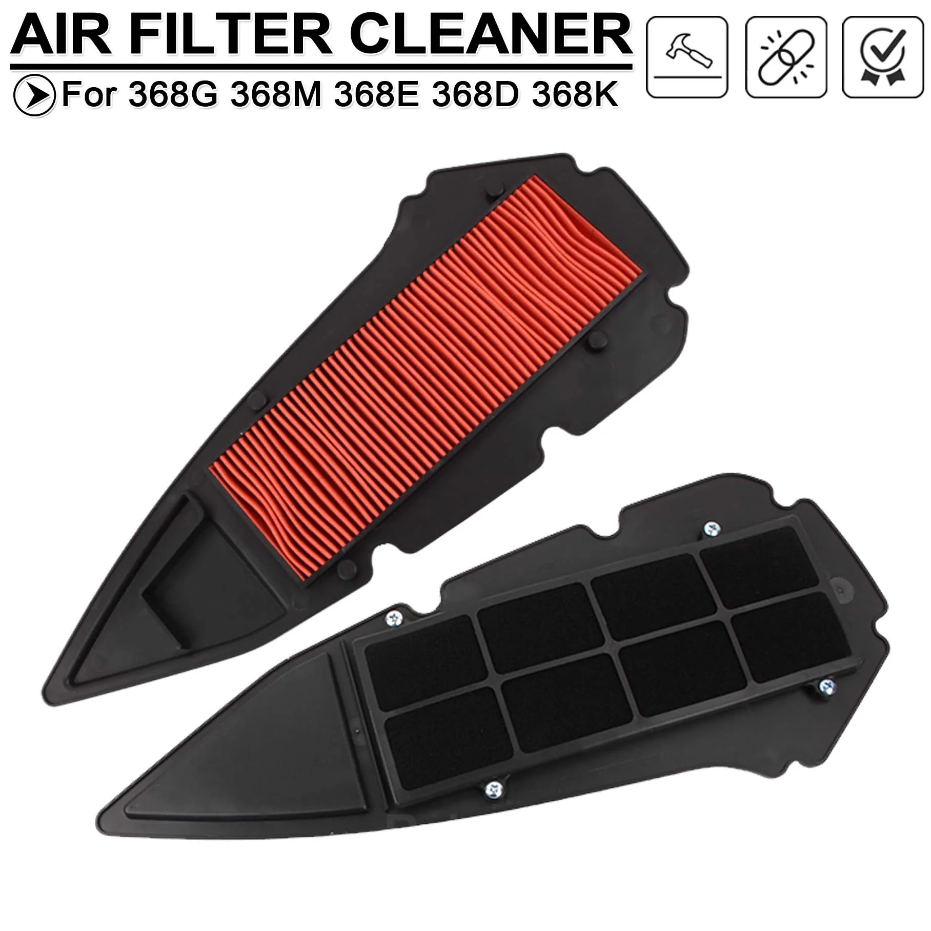 Motorcycle Clean Element Air Filter Cleaner Engine Intake Purification For Zontes 368 G M E D K G368 368G 368M 368E 368D 368K