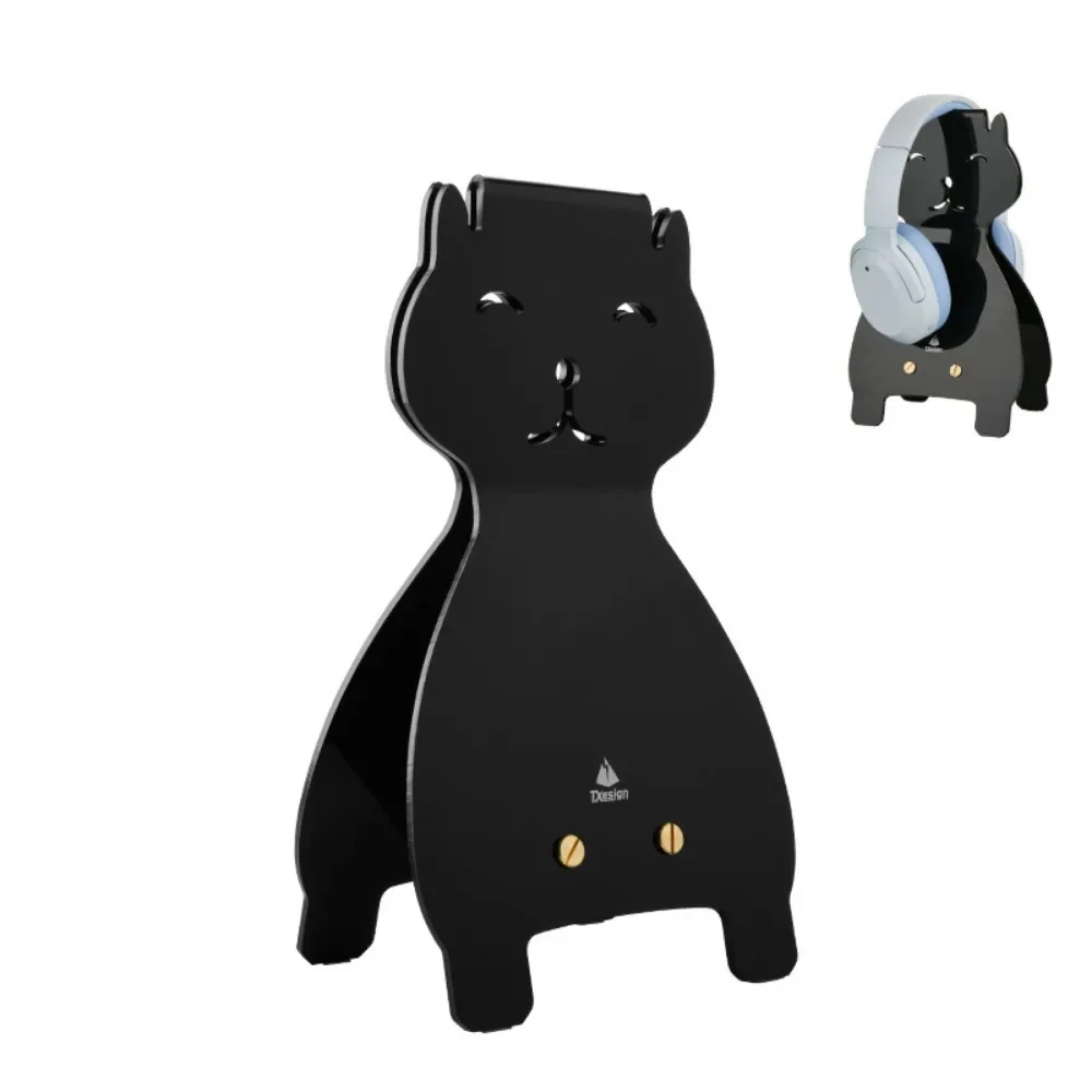 Cute Headphones Stand Headphones Desktop Stand Cute Dog Shape Acrylic Earphone Hanger Universal Simple Headphone Display ForHome