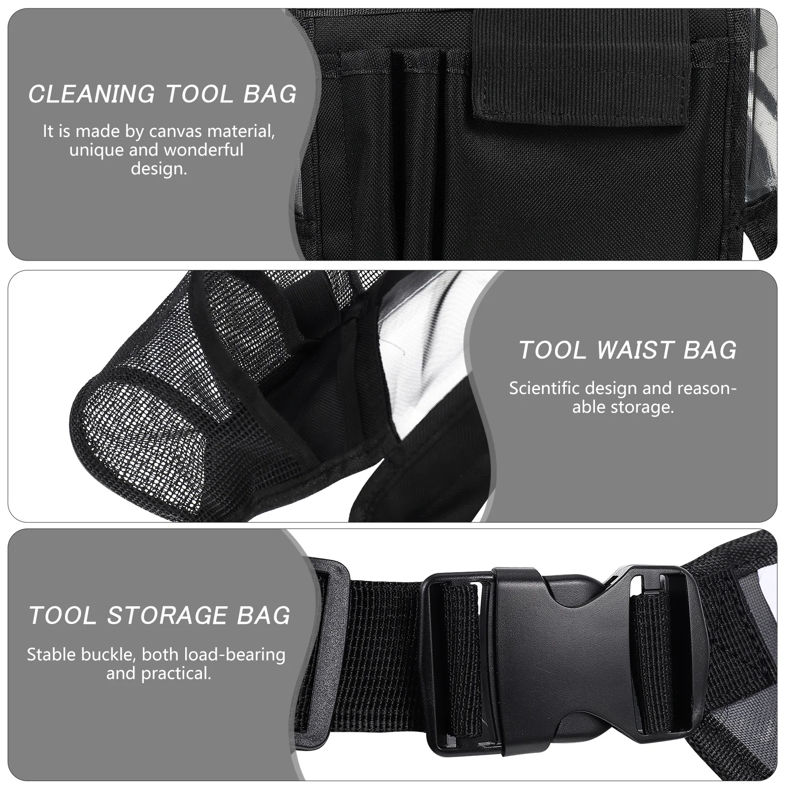 

Multifunctional Tool Waist Bag Large Capacity Adjustable Organizer For Carpenter Electrician Construction Worker Tool Storage