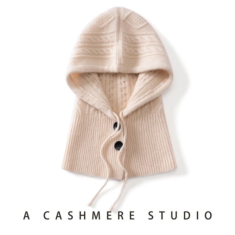 快適で多用途なシンプルな冬の新作暖かいソフトワンピースカシミヤ帽子ユニセックスユニバーサルスタイルその他の素材のキャップ