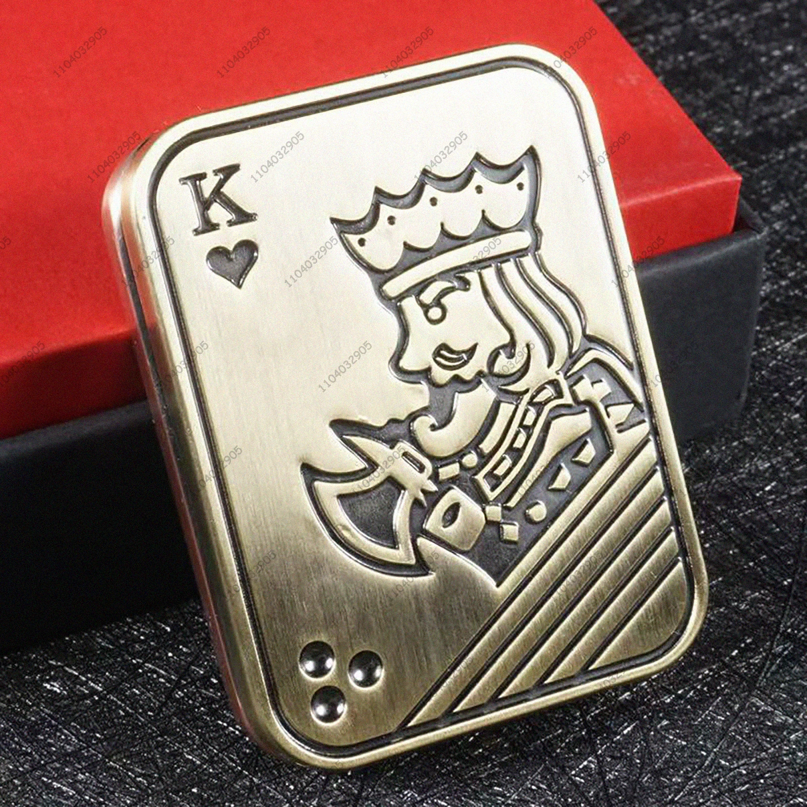 Metalowy slider EDC Poker Fidget Push Card Joker King Slap Plate Fidget Spinner Gadżet Antystresowy Przeciw Niepokojeniu Prezent
