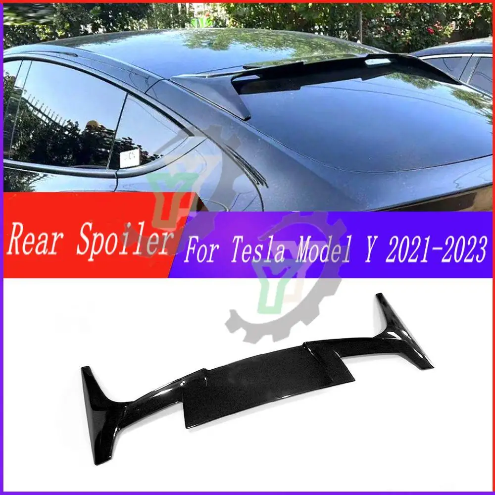 

High Quality Car Rear Window Roof Wing Spoiler Wing Refit Trim For Tesla Model Y 2021 2022 2023 Tuning Accessories