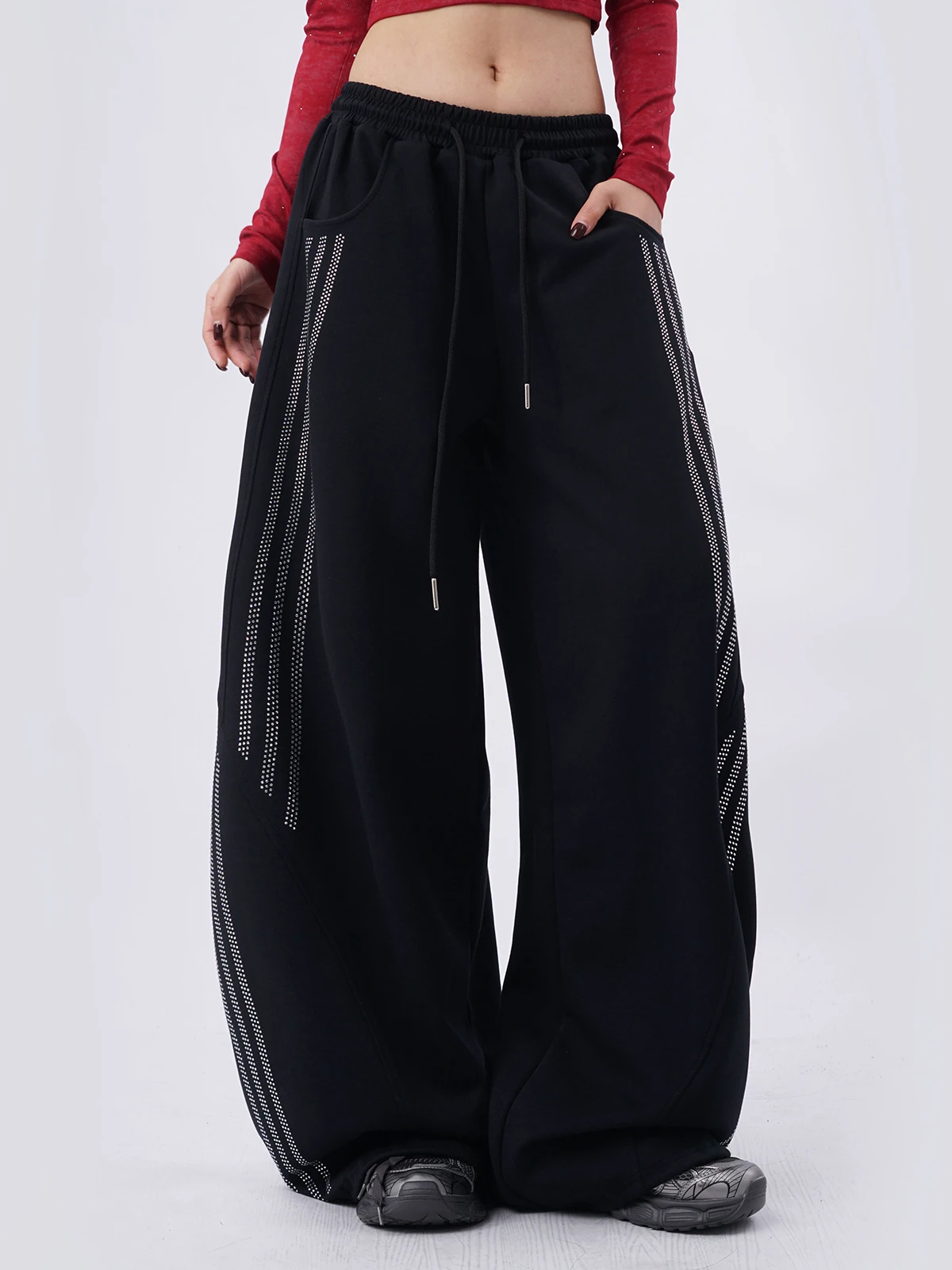 Black Loose Jazz Style Women's - đánh giá và giá Street Fashion Kpop