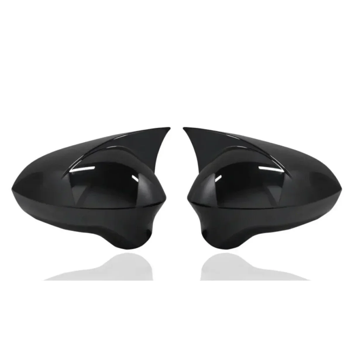 Pair Rear View Mirror Cover For SEAT Ibiza 6J 2008-2017 Glossy Black Side Wing Mirror Cover Cap Car Mirror Housing