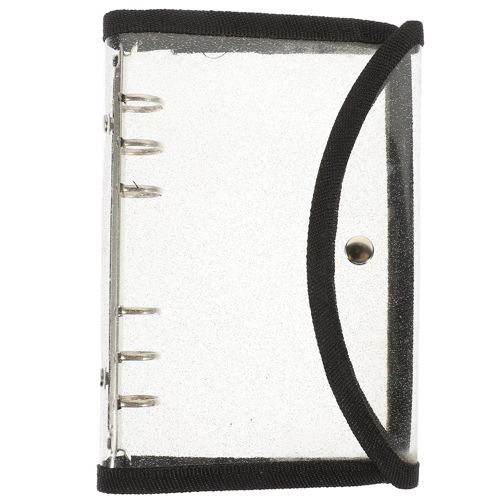 غطاء غلاف أوراق فضفاضة من مادة PVC غلاف دفتر ملاحظات من البلاستيك الشفاف A6 دفتر ملاحظات مجلة القصاصات مخطط حامي الموثق #4