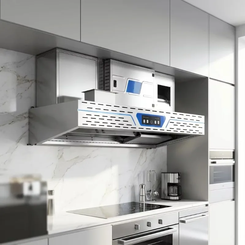 Fresh Air System Stainless Steel 1200W Low Noise Self-Cleaning Ductless