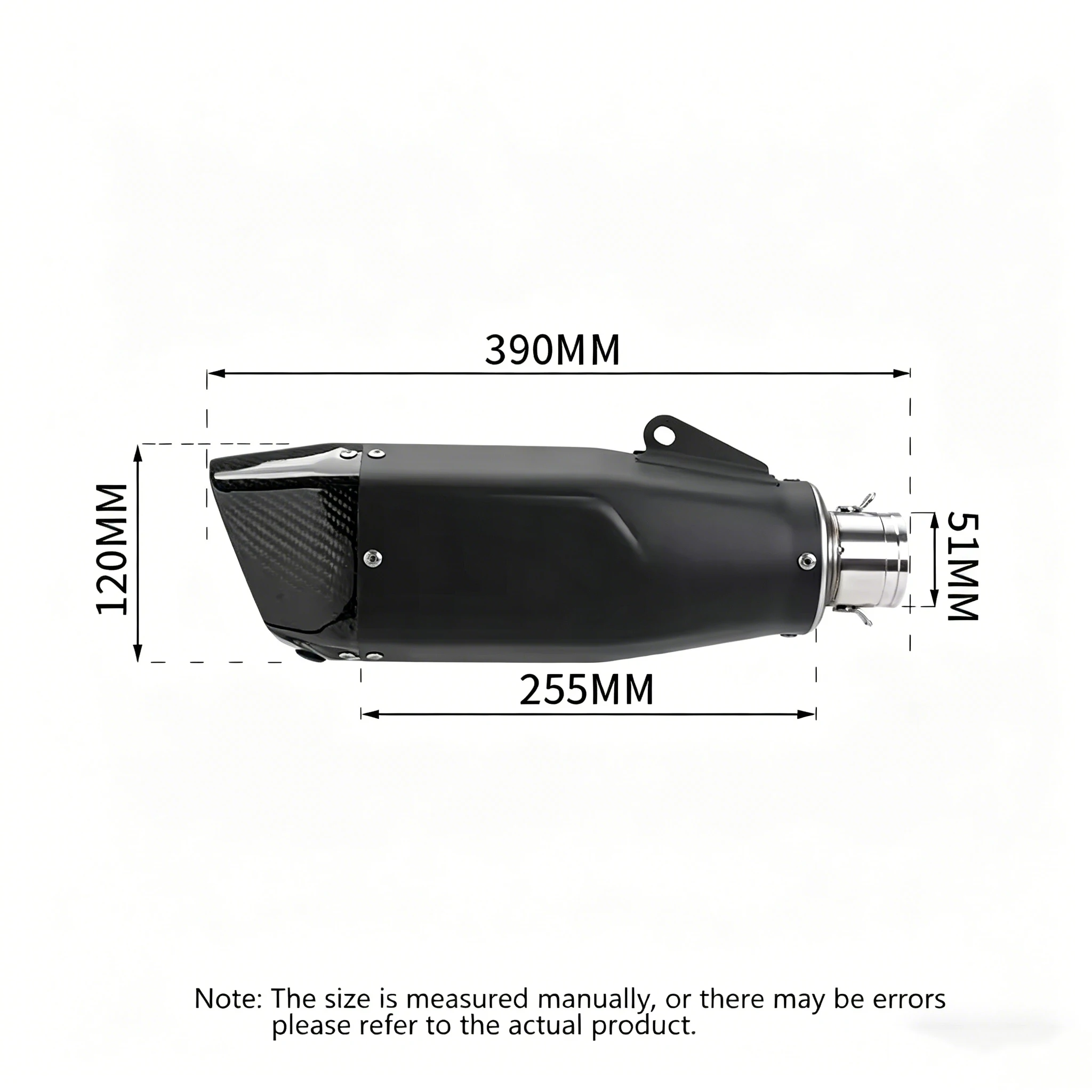 Performance Full exhaust system Motorcycle Exhaust Escape Front Link Pipe Connection 51mm Muffler For Daytona 660 2024