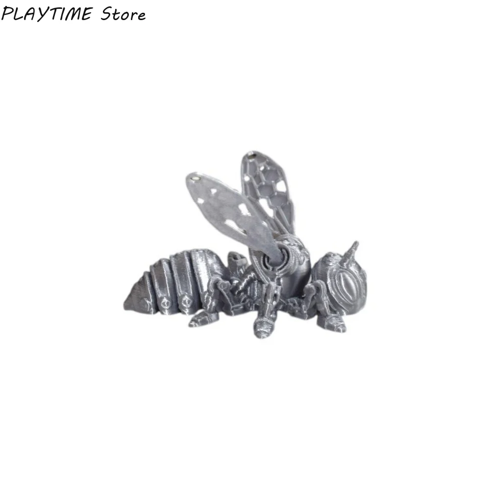 Unique 3D Printed Insect Model Yellow Bee Children's Toys Interesting Animal Ornaments Gifts Desktop Decorations