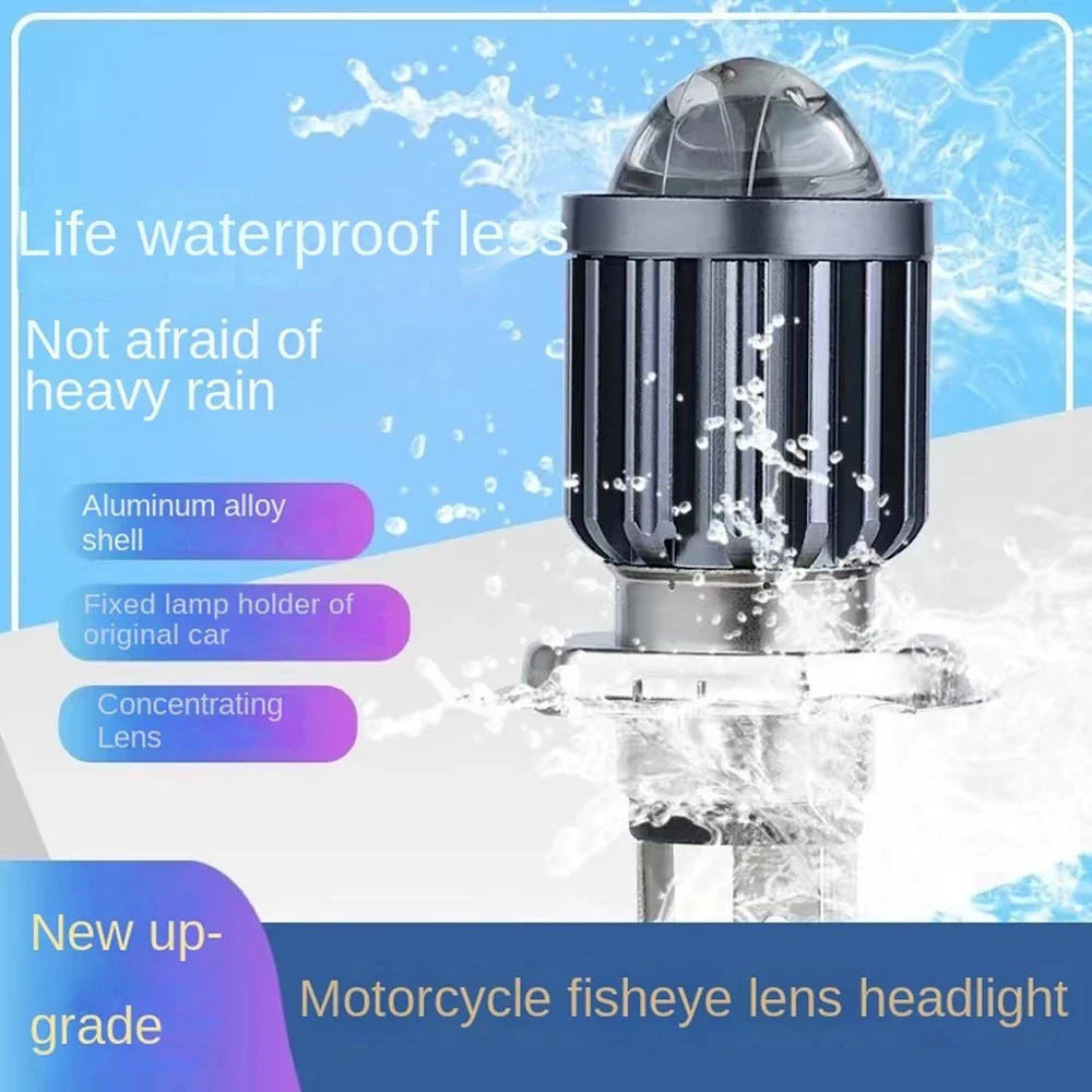 

BA20D LED Two-color H6 H4 Bulb Motorcycle Headlight Scooter Lights Double Claw Three Claw Auxiliary Modified Light Fog Lamp