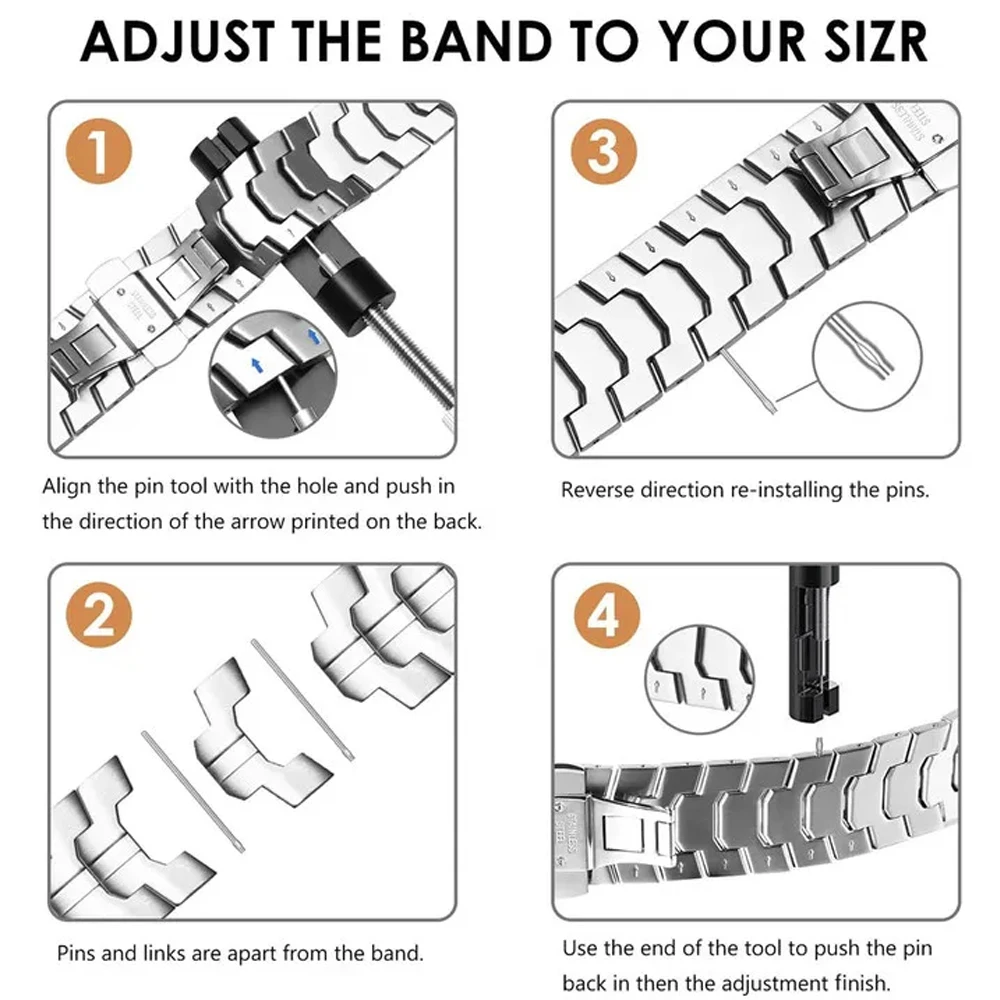 20mm Stainless Steel Band For Omega X Swatch Joint MoonSwatch Strap Men Business Metal Bracelet For Haylou RS4/RS4Plus Watchband