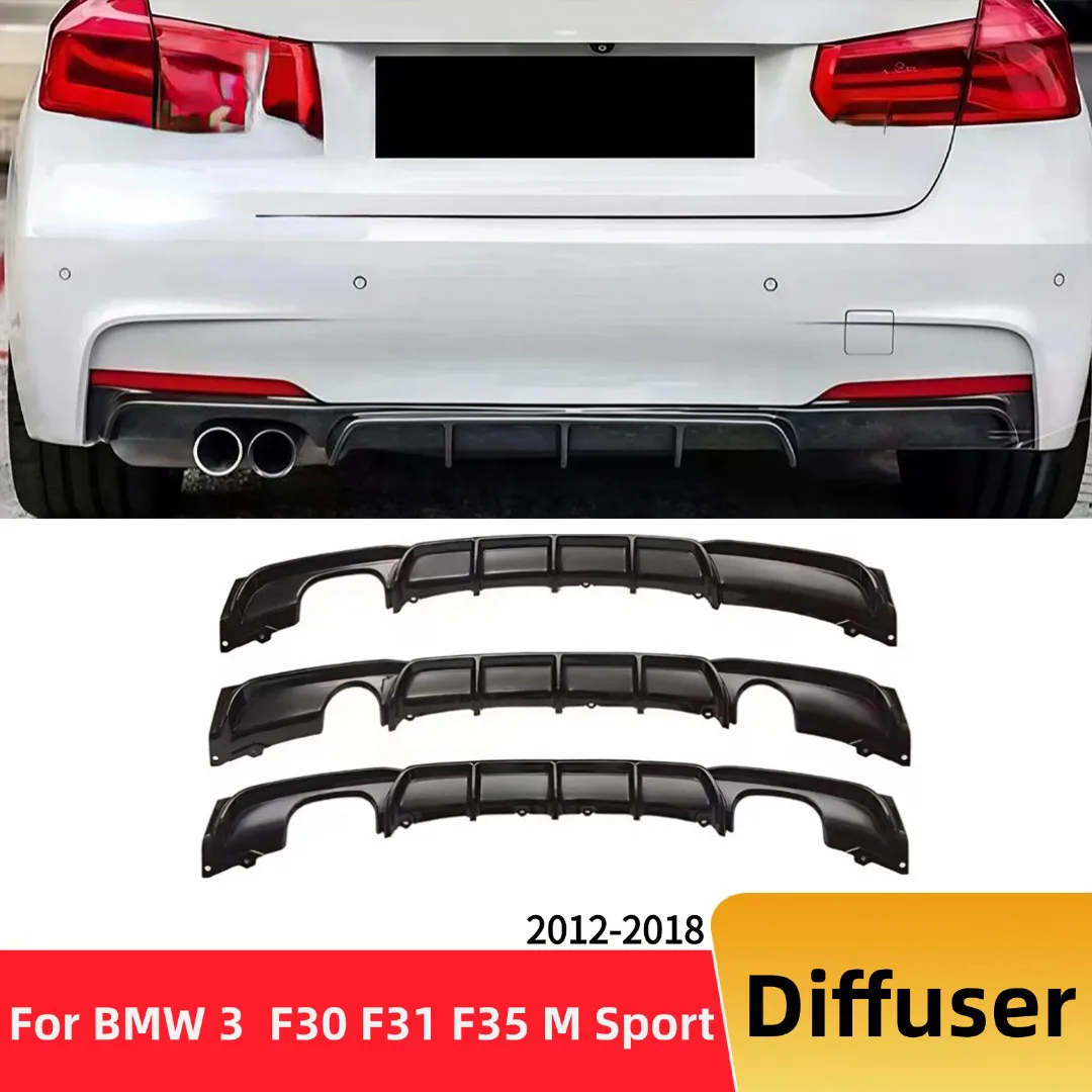 

Rear Spoiler Chin Splitter Bumper Lip Deflector Accessories For BMW 3 Series F30 F31 F35 3 Series 320i 335i M Sport 2012-2018