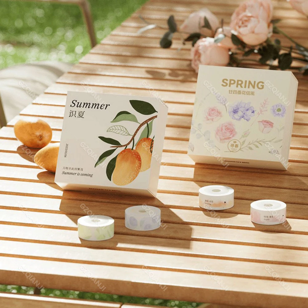 【6 Rolls Gift Box】NIIMBOT D11 D110 Label Paper Name Sticker Waterproof Classified Storage Color Adhesive Official Printer USE