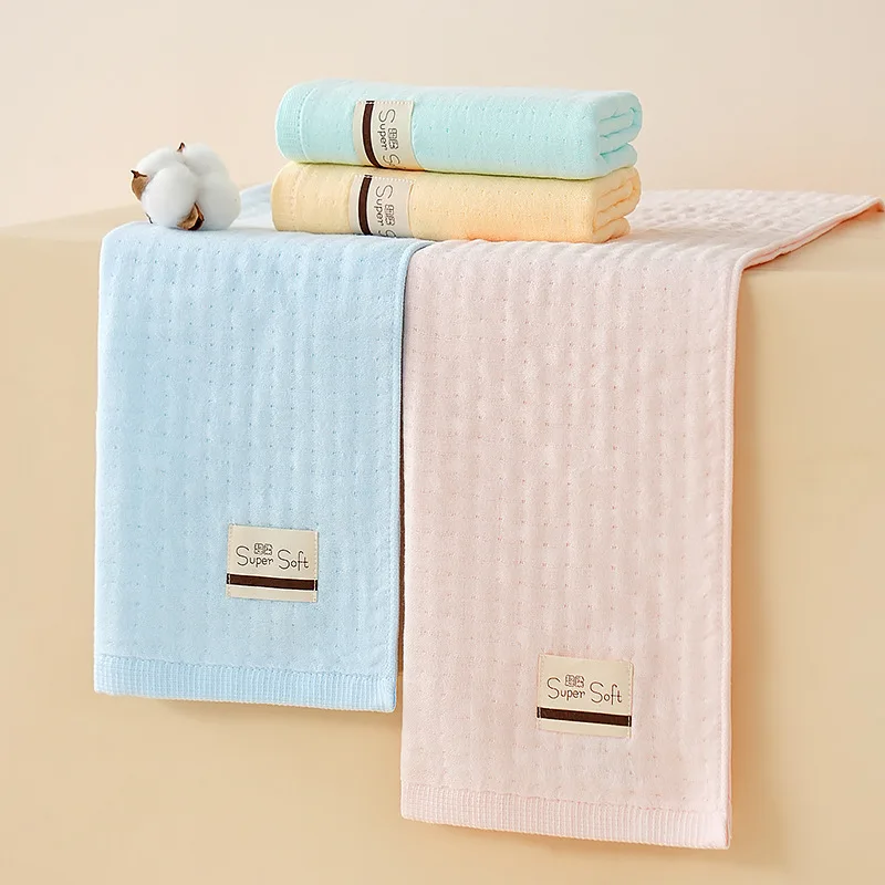 Cotton Bath Towel Face Towel Kids’ Towel Set Highly Absorbent Supermarket-Quality 100% Cotton Lint-Free for Infants and Toddlers