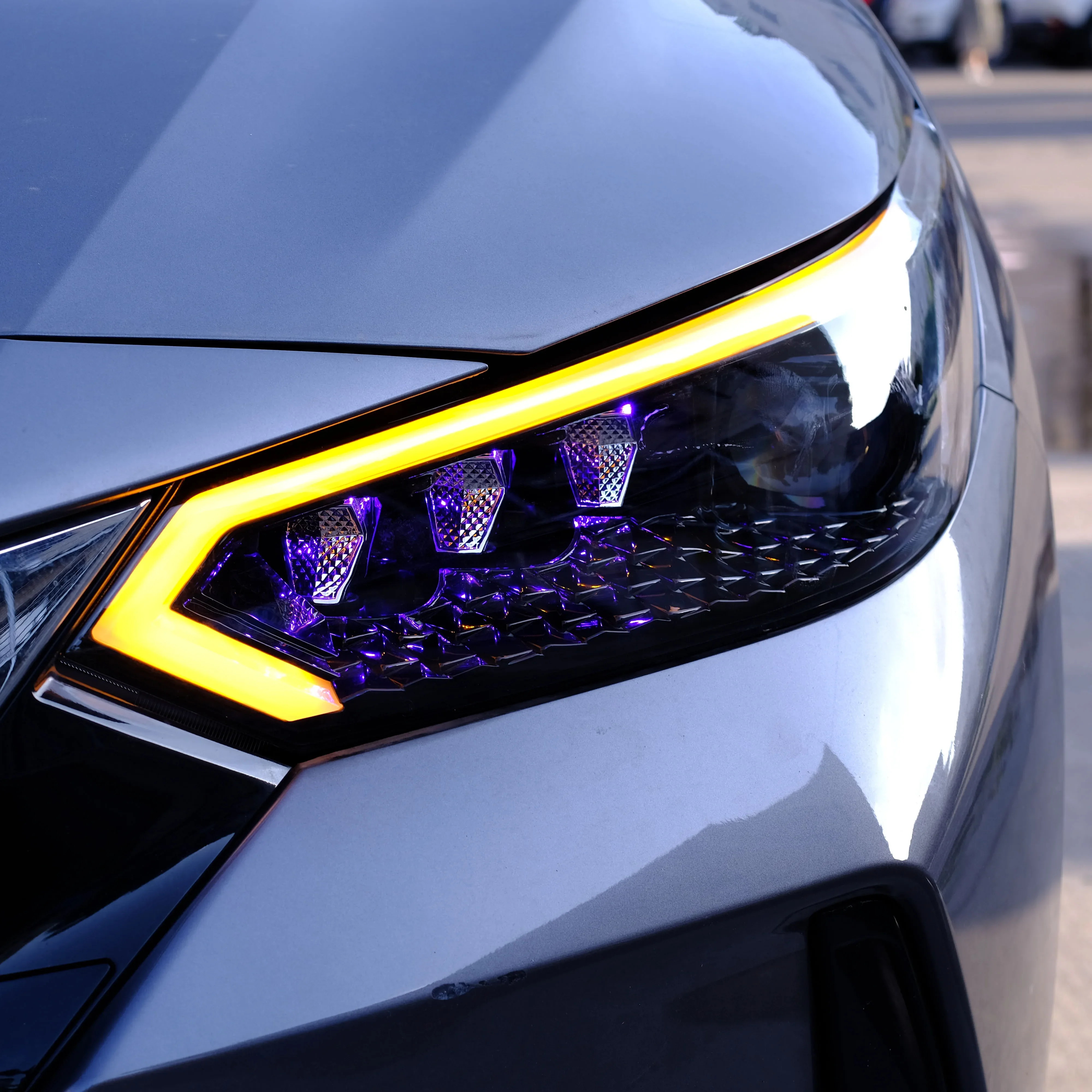 

high beams, running lights, turn signals, auto parts headlights 6800 lumens, low beams 9200 lumens,