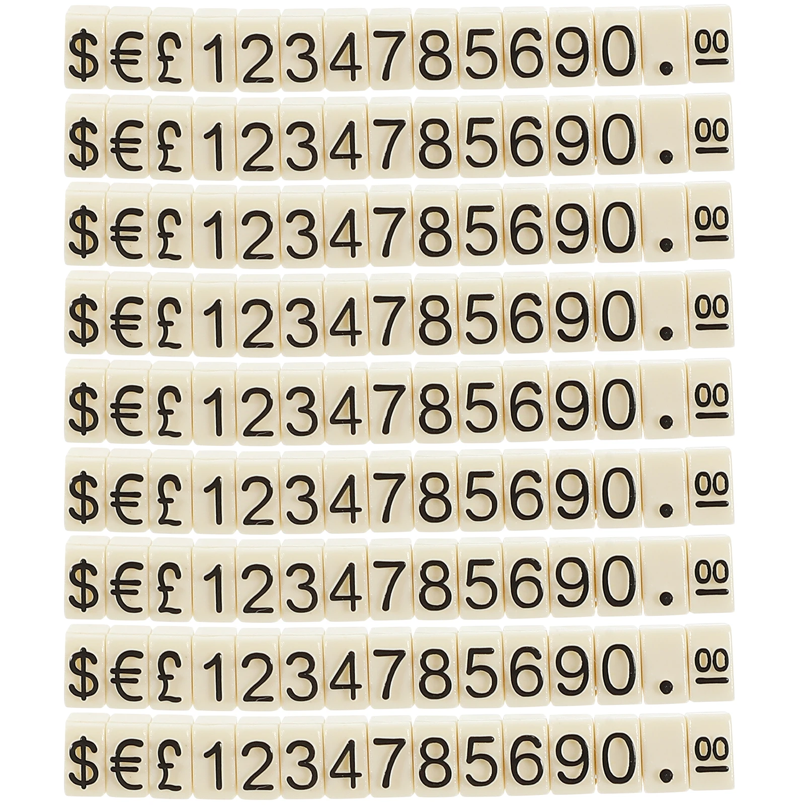 

20 Pcs Tags Display Stands Jewelry Labels Lightweight Aluminum Price Tags Stand Cubes for Retail Store Pricing Folders