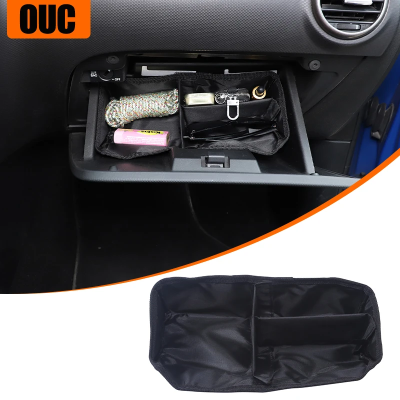 

Black Car Co-Pilot Glove Box Divider Storage Bag For SEAT Leon 2008 2009 2010 2011 2012 Stowing Tidying Accessories