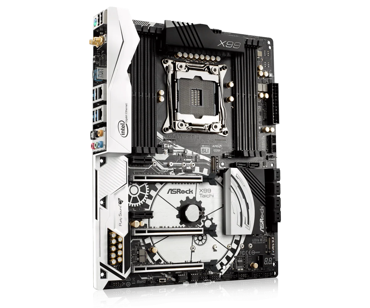 Imagem -02 - Placa-mãe Asus Rock X99 Taichi Lga 20113 x Ddr4 256gb E52698 v4 2609 v3 I76900k E5-2630 v4 Cpu M.2 Atx