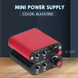 Portable Mini Tattoo Power Supply with Power Supply Cord Adjustable Output Voltage Tattoo Power Supply for Tattoo Machine Pen