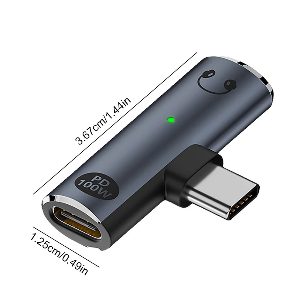 2-in-1 USB نوع C إلى 3.5 ملم سماعة الرأس وشاحن محول PD 100 واط سماعة الفاصل نوع C محول لشاومي هواوي آيفون 15 16