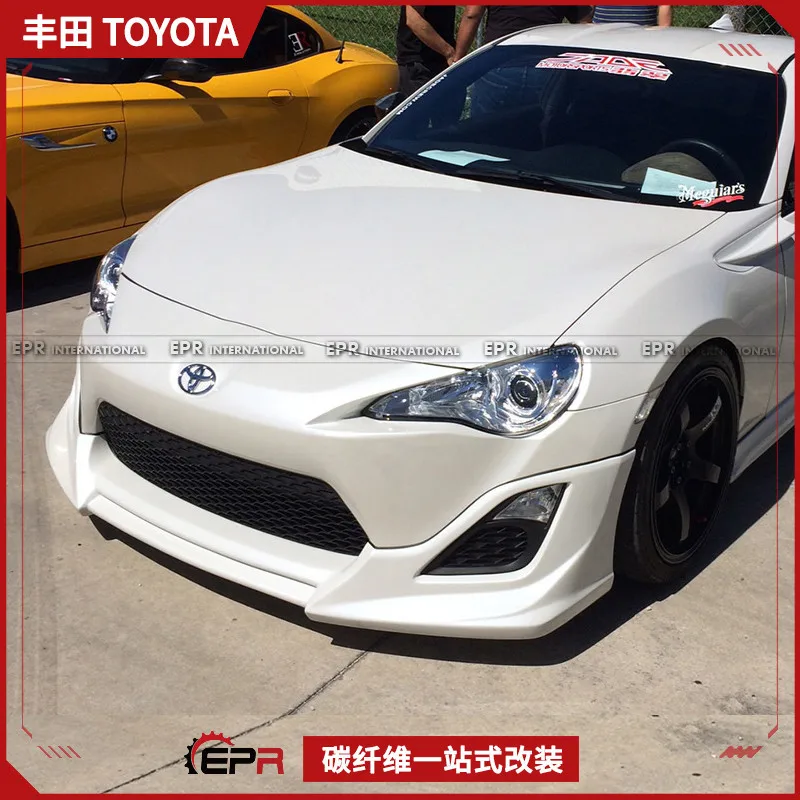 

For Toyota 86 Subaru BRZ C-West Carbon Fiber Modified Front Shovel Small Surround, Front Lip Chin Head Lip