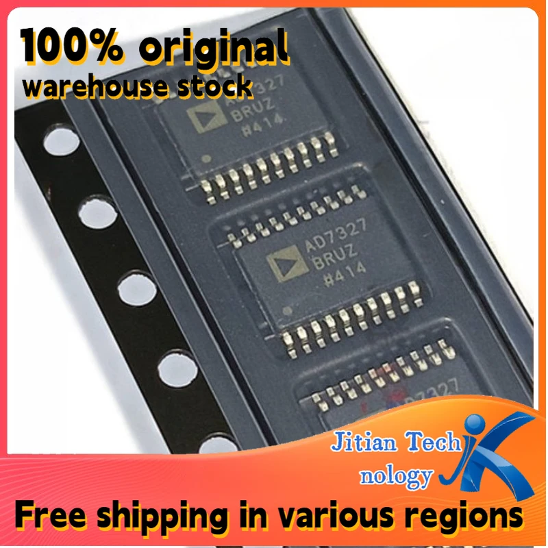 100% original inventory 1PCS AD7327BRUZ logo AD7327 TSSOP-20 Analog-to-Digital Converter IC Channel direct sales