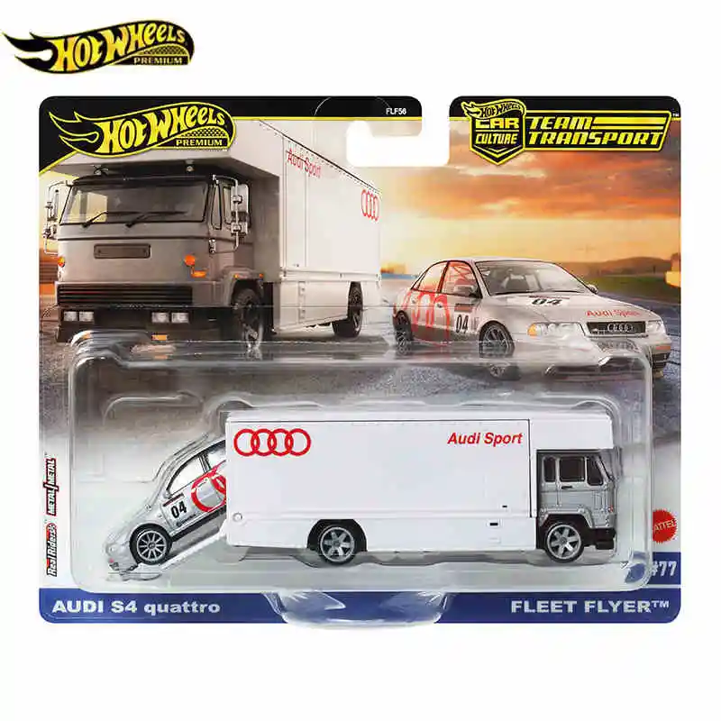 Heiße echte Hot Wheels Automotive Kultur Transport Flotte hochwertige Autosammlung Modell Flf56 Junge Geburtstagsgeschenke Spielzeug