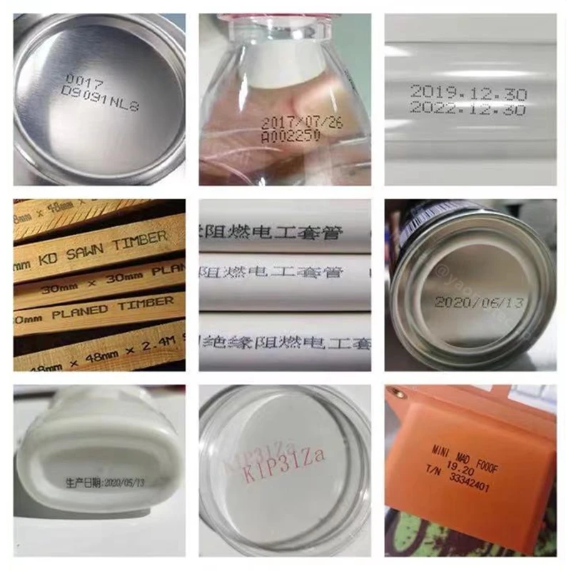 YAOMATEC G1760 12.7MM Data di scadenza Numero Logo Etichetta Cartone Mini stampante a getto d'inchiostro portatile in plastica con manico con cartuccia d'inchiostro
