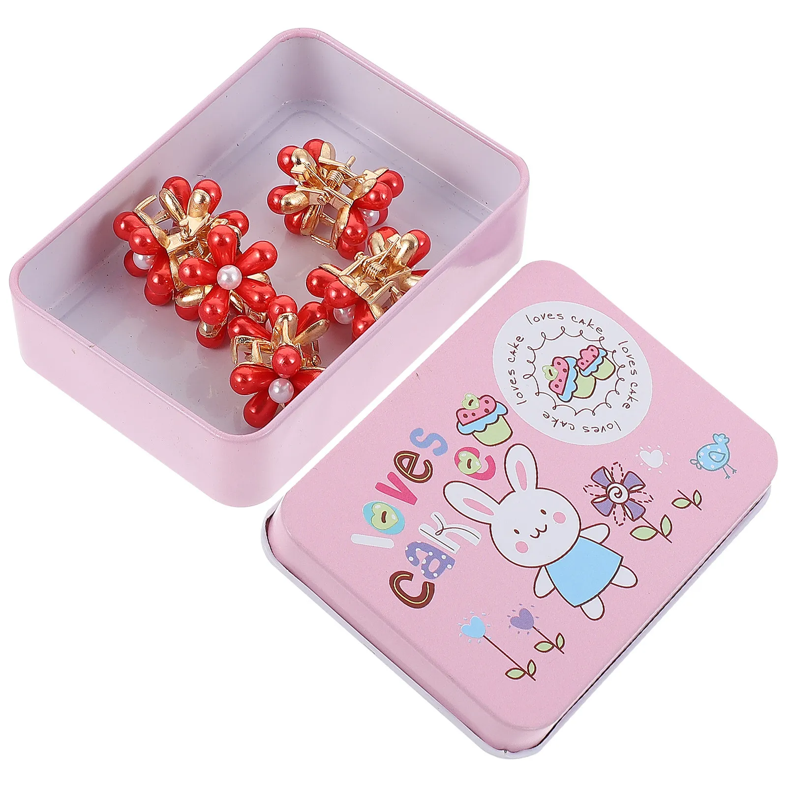 

5Pcs Princess Hair Claw Chic Baby Hair Clips Lightweight Hairpins Party Festival Birthday Gifts Stylish Girl