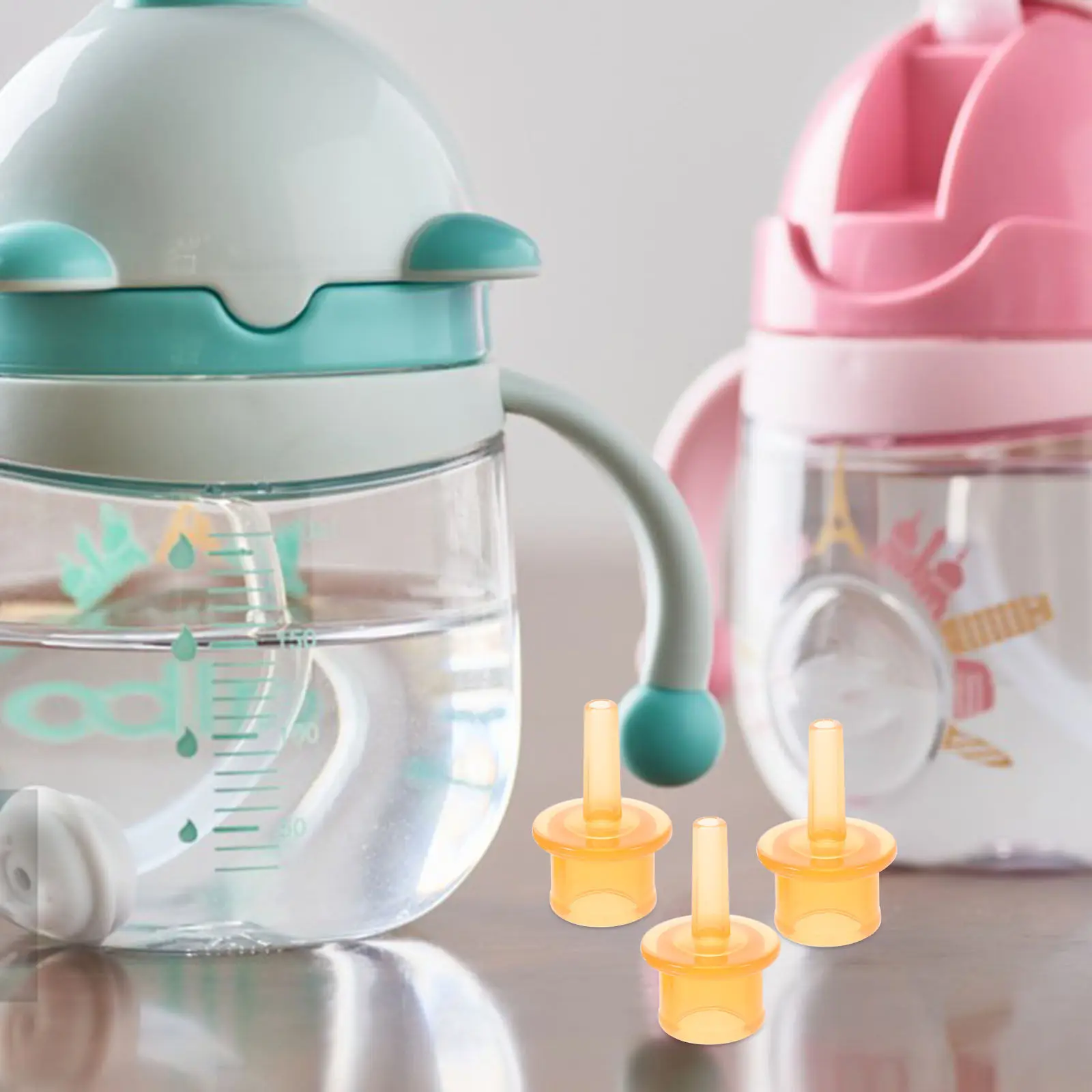 50Pcs Spout Adapter Baby Bottle Adapter Toddler Cup Conversion PP Replacement Spout Learner Cups Drink Bottles