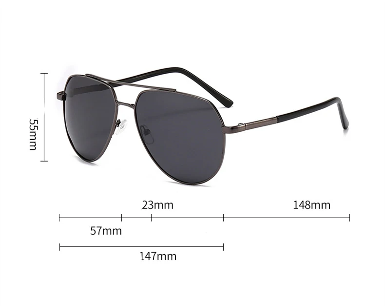 Luftfahrt Polarisierte Sonnenbrille Für Männer Frauen Mode Vintage Retro Nachtsicht Fahren Angeln Gelbe Sonnenbrille Goggle 2025 – Detail 3