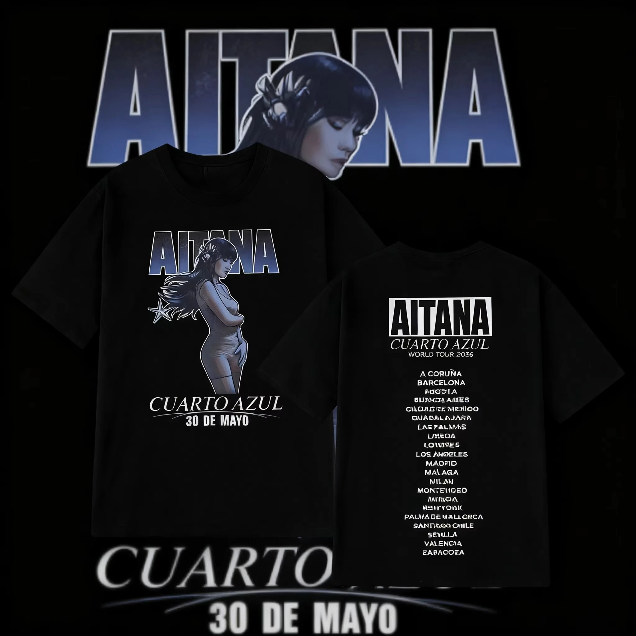 2025-verao-aitanas-cuarto-azul-album-masculino-feminino-moda-100-algodao-puro-impresso-camiseta-harajuku-o-pescoco-oversize-tshirt-y2k