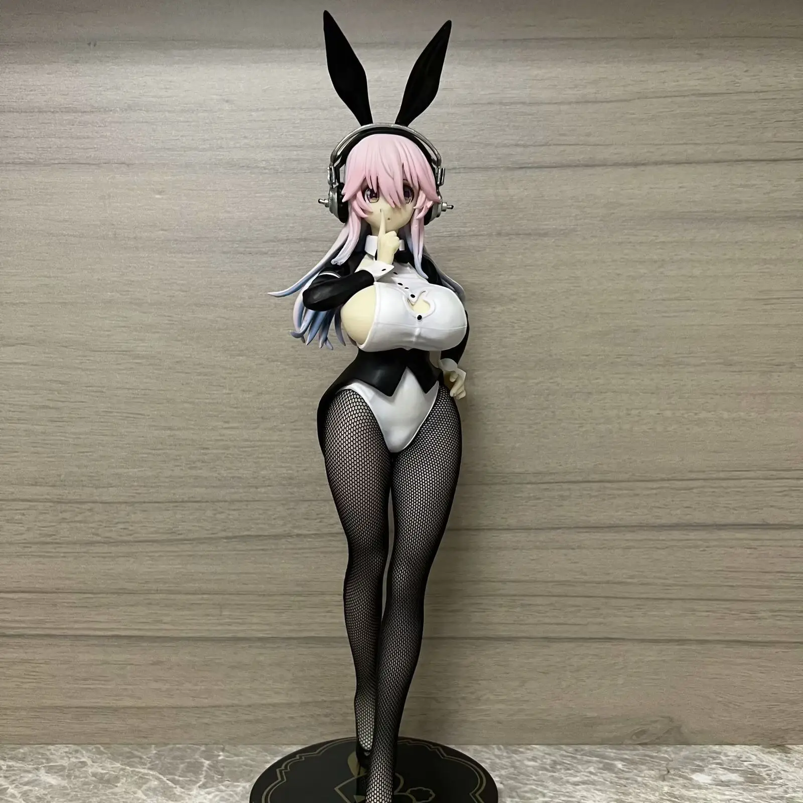 

Super Sony new outfit bunny girl black silk beautiful girl handmade ornament model