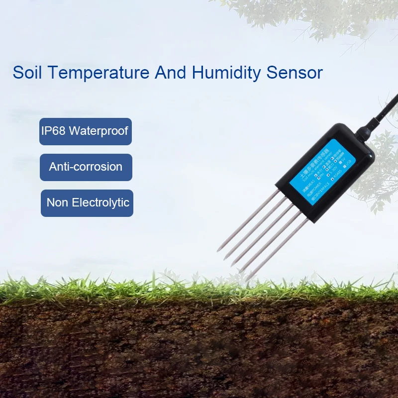 Agriculture Soil NPK/PH/EC Analyzer Moisture nutrient Sensor 7in 1 Soil Tester with Portable Handheld LCD Display Terminal