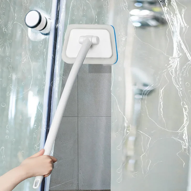 2023 Multifunctional Bathroom Wall Brush Household Floor Bathtub Brush Long Handle Removable Tile Sponge Cleaning Brush