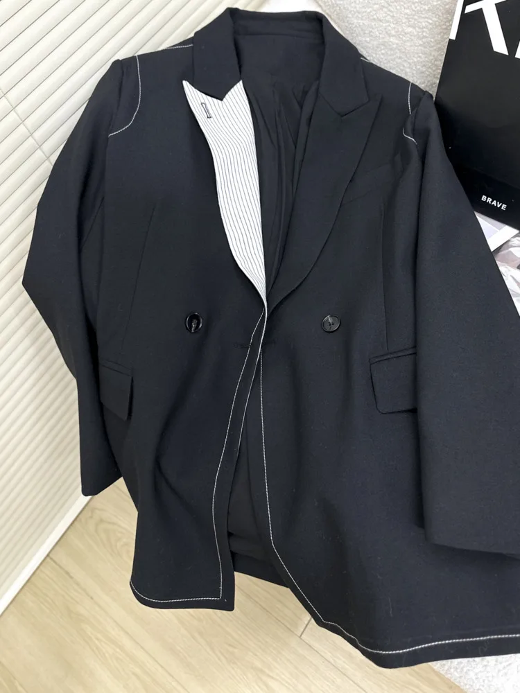 سترة WHTREND على الطراز الكوري للنساء لخريف 2025 معاطف أنيقة جديدة متعددة الاستخدامات ذات ألوان متعددة الاستخدامات WH1676 #6