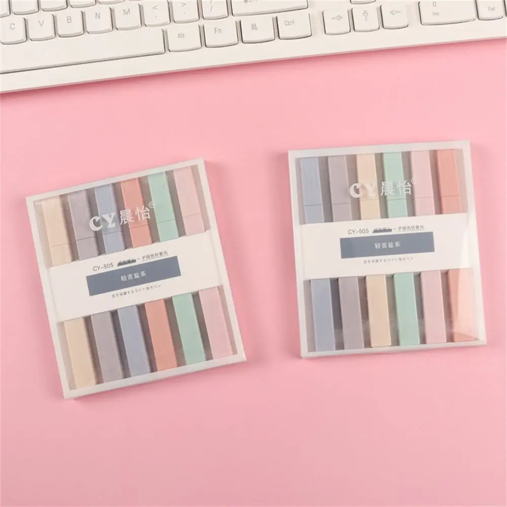 

6pcs/set Highlighter Pens Kawaii Candy Color Manga Markers Midliner Pastel Highlighter Set School Student Stationery