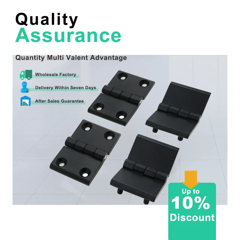 

Zinc Alloy Black Square Hinges Suitable For Industrial Automation Equipment Toolboxes Cabinets Doors Ovens