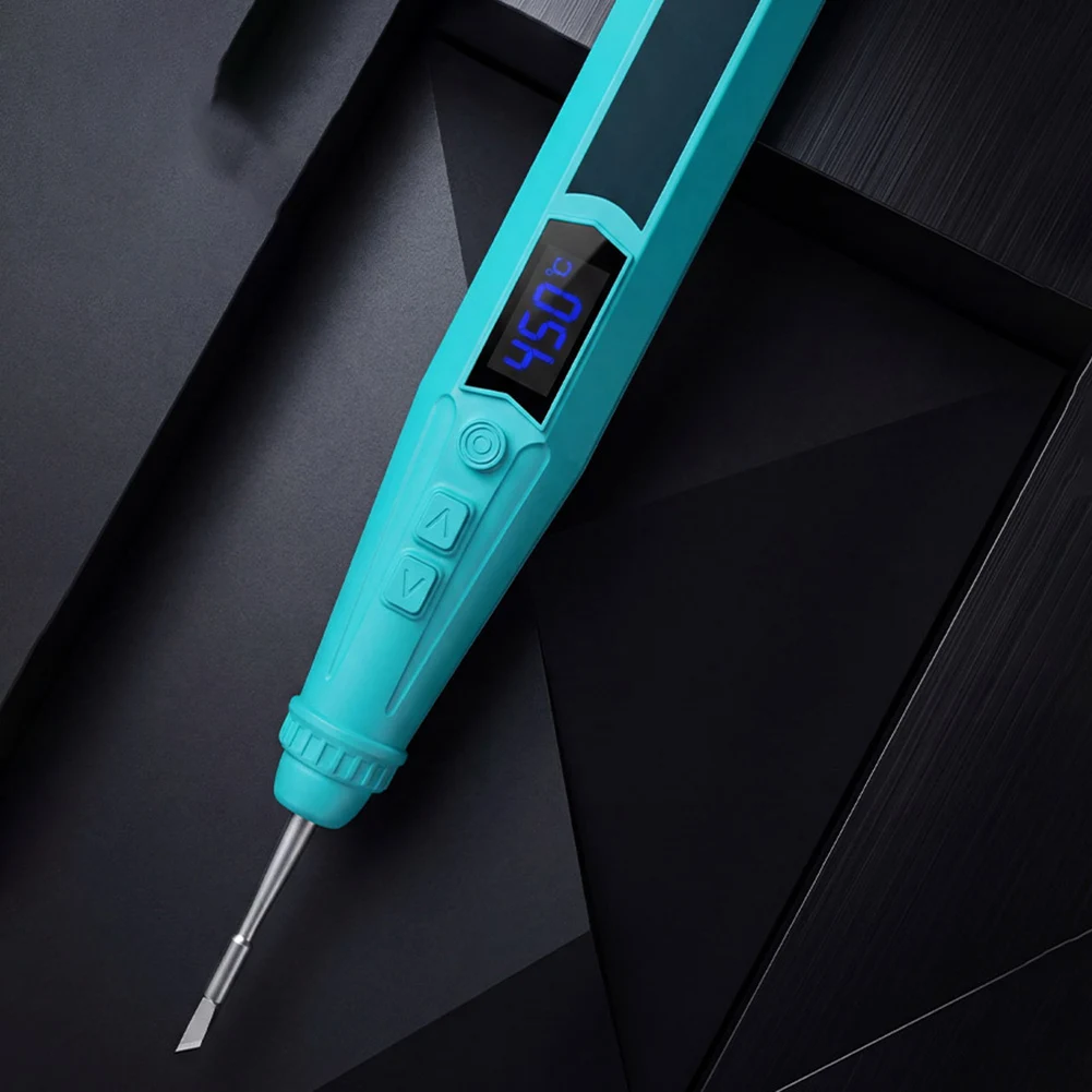 

Портативный паяльник для ремонта в дороге, USB-паяльник, LCD-паяльник 180*21мм (7.08*0.82 дюйма) с отображением температуры в реальном времени