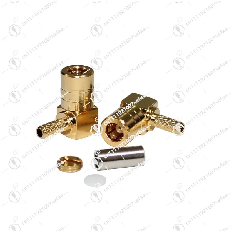 SMB-C-KW-1.5 gold-plated all-copper 50 female elbow coaxial connector