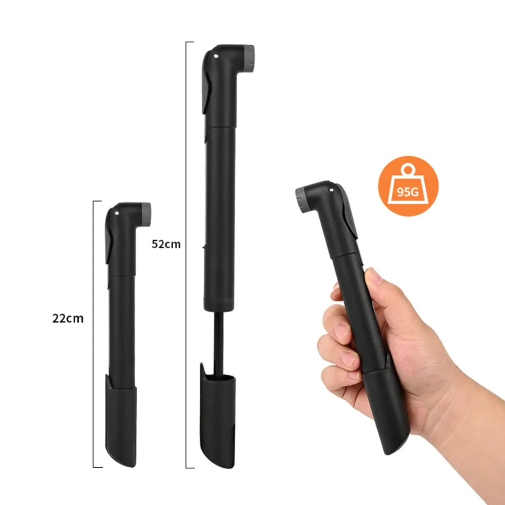 مضخة دراجة محمولة 120 رطل لكل بوصة مربعة - منفاخ إطارات الدراجة مع دعامة تثبيت، مضاد للتآكل لإصلاح الطوارئ لدراجة الطرق الجبلية #3