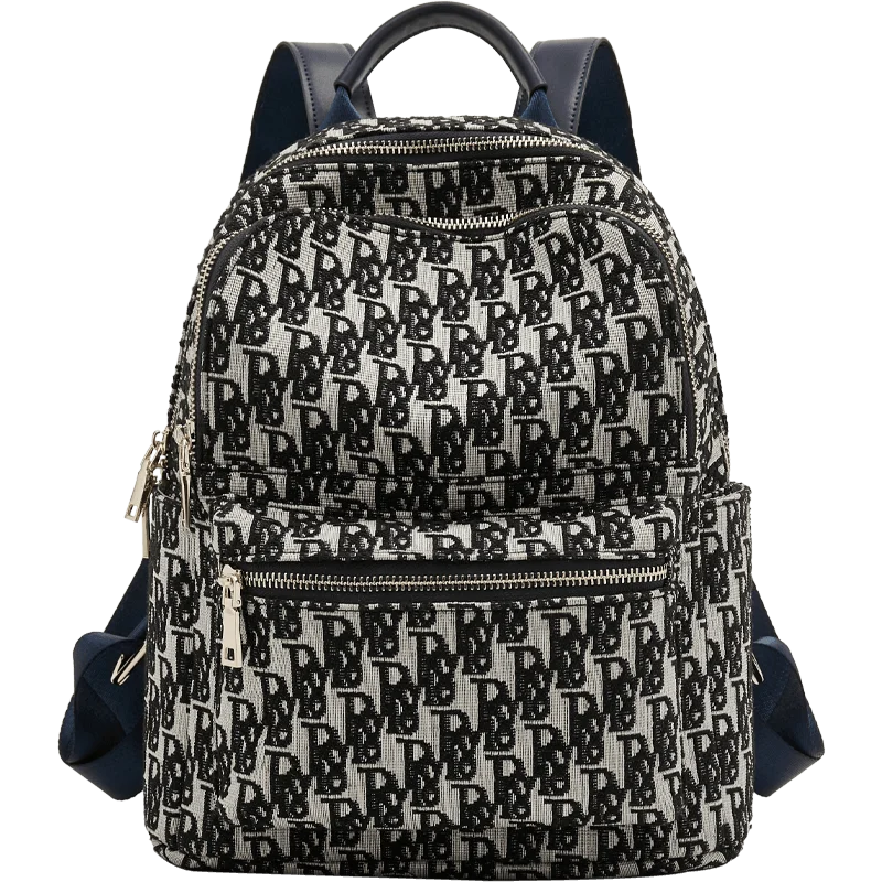 

2025 High Quality Student School Bag Fabric Women's Backpack Fashion Shoulder Casual Backpack Trendy Handbag Purse for Female