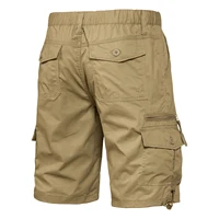 Pantalones cortos de verano para hombre, pantalones cortos Cargo, Bermudas de algodón de camuflaje, pantalones cortos para gimnasio y natación, pantalones tácticos hasta la rodilla de talla grande 5XL
