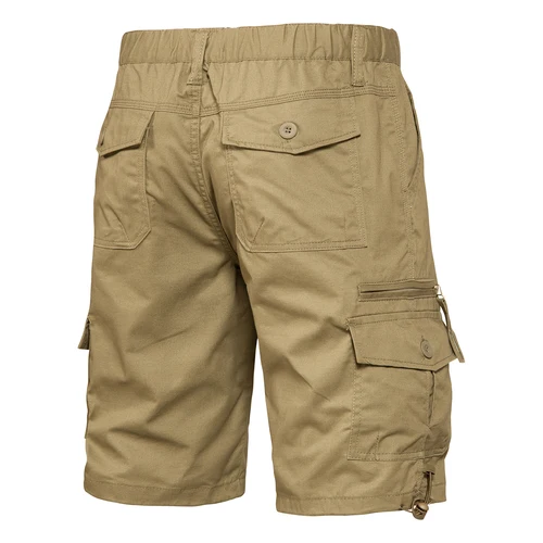Pantalones cortos de verano para hombre, pantalones cortos Cargo, Bermudas de algodón de camuflaje, pantalones cortos para gimnasio y natación, pantalones tácticos hasta la rodilla de talla grande 5XL